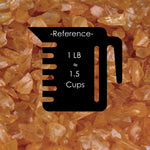 orange crushed glass stone vase filler cup
