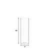 24 PCS Clear Glass Cylinder Bud Vase H-10" D-3"