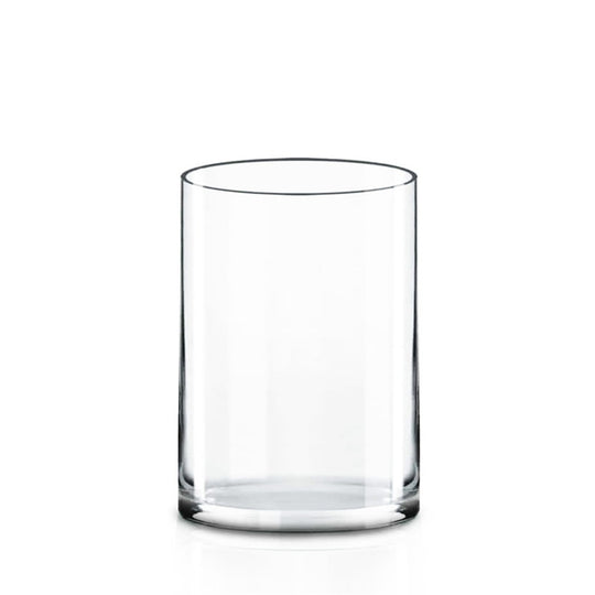 12 PCS Clear Glass Cylinder Vase D-5" H-7"