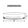 12 PCS Clear Glass Cylinder Vase D-8" H-1.5"