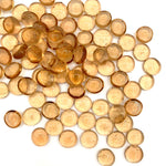Pack of 30 LBS Champagne Glass Vase Filler for home  decor Beads Flat Gem Stone D-0.6"