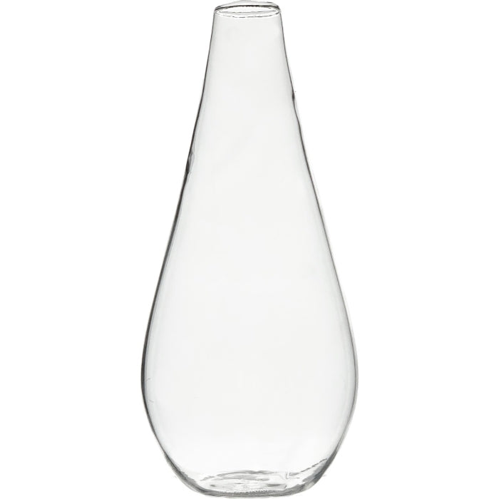 72 PCS Clear Glass Tear Drop Bud Vase H-5.5" W-2.5" Opening-0.75"