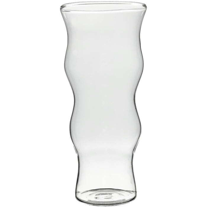 72 PCS Clear Glass Wave Bud Vase H-5.5" W-2.5" Opening-2.5"