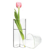 72 PCS Clear Glass Heart-Shaped Bud Vase H-5.5" W-2.5" Opening-2.5"