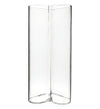 72 PCS Clear Glass Heart-Shaped Bud Vase H-5.5" W-2.5" Opening-2.5"