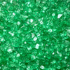 green crushed glass stone vase filler