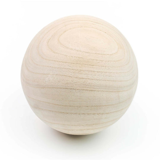 Pack of 4 PCS Natural Wooden Vase Filler Ball D-7"