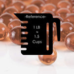 Pack of 40 LBS Rose Wine Glass Vase Filler Round Marble D-0.6"