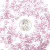 pink crushed glass stone vase filler coin