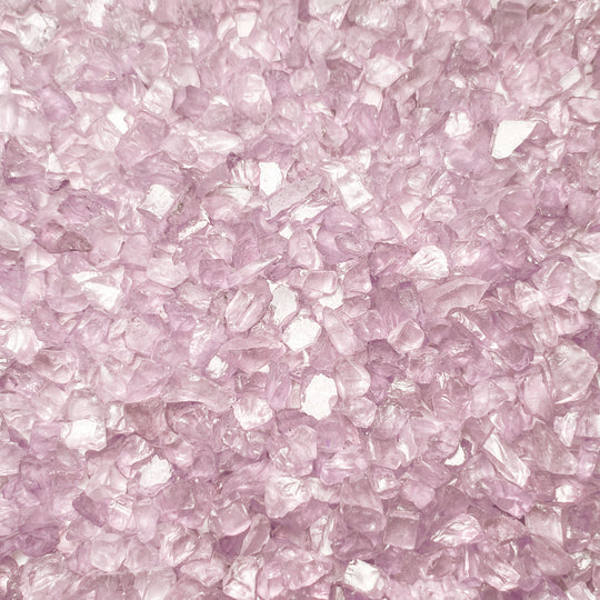 Pack of 40 LBS Pink Glass Vase Filler Color Gravel D-6-8 mm