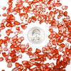 red crushed glass stone vase filler coin
