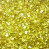 yellow crushed glass stone vase filler