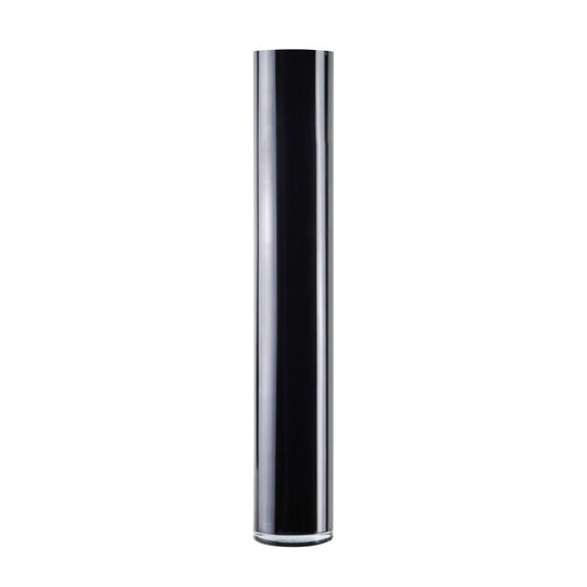 Pack of 4 PCS Black Glass Cylinder Vase D-4" H-24"