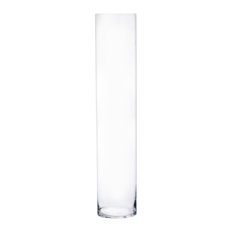 Clear Glass Cylinder Vase D-5" H-24" - Pack of 4 PCS - Modern Vase and Gift