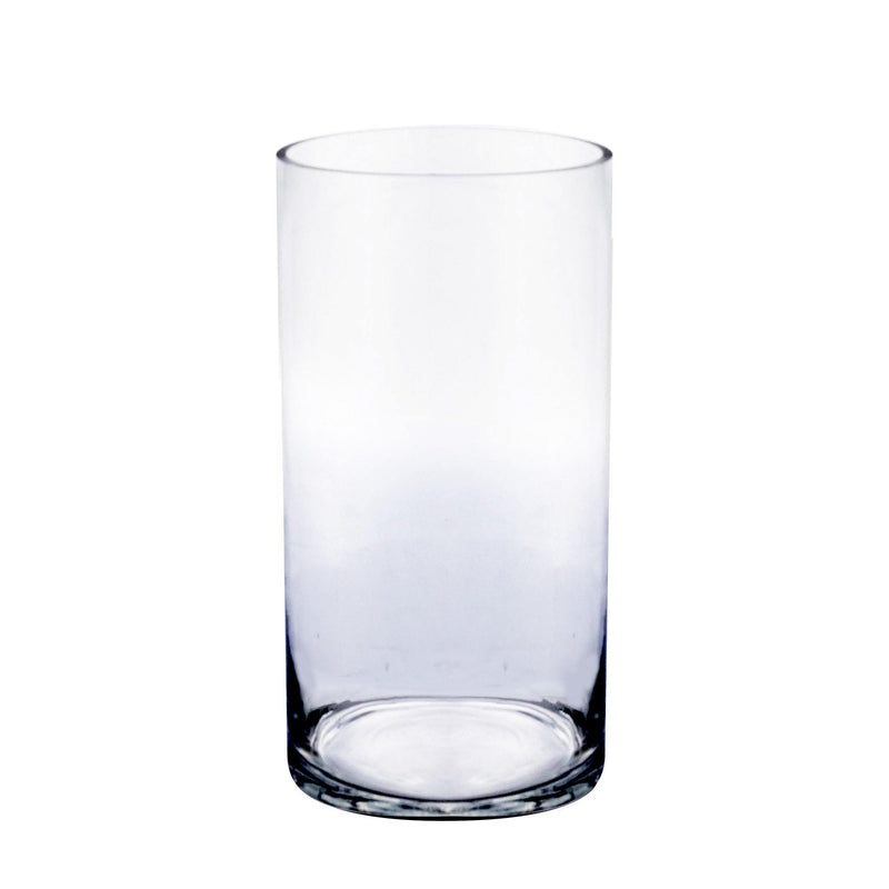Clear Glass Cylinder Vase D-5" H-10" - Pack of 4 PCS - Modern Vase and Gift