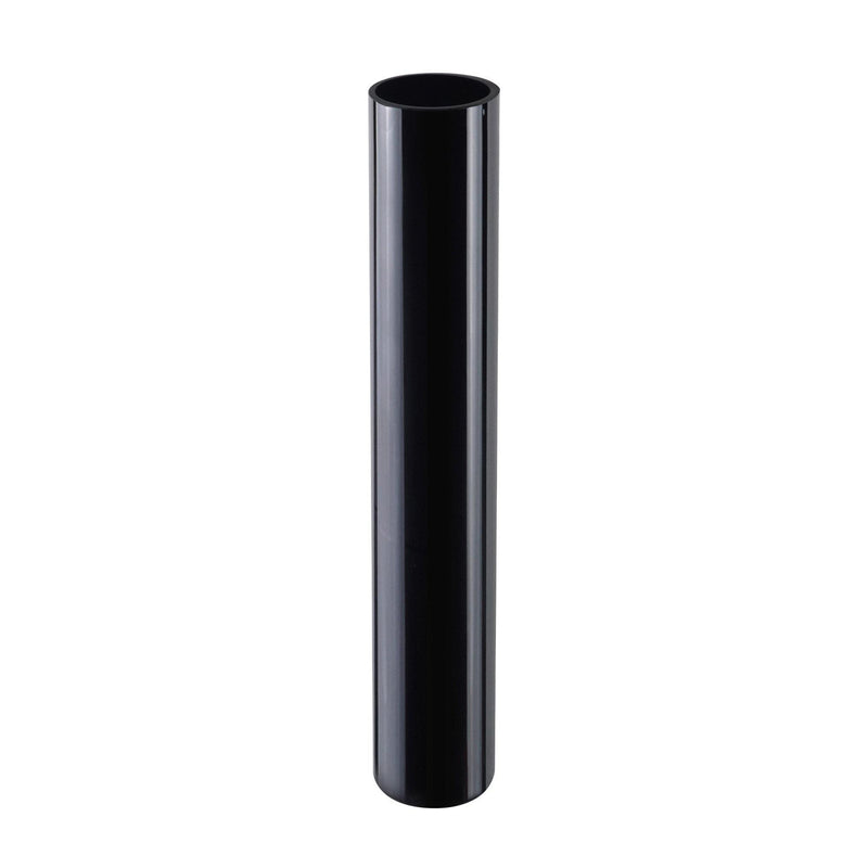 Black Glass Cylinder Vase D-4" H-24" - Pack of 4 PCS - Modern Vase and Gift
