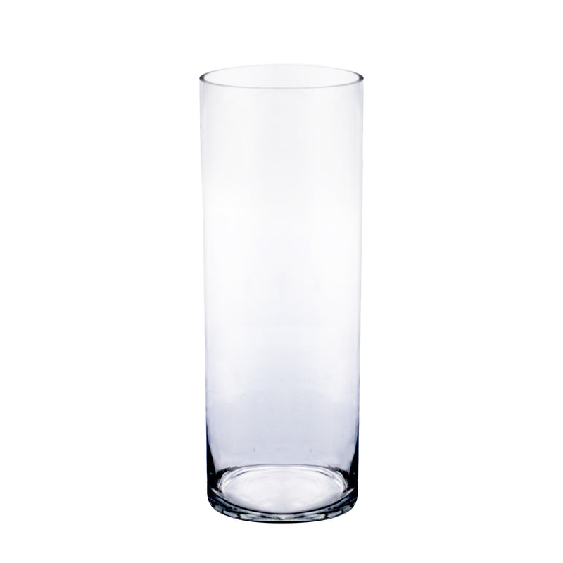 Clear Glass Cylinder Vase D-5" H-14" - Pack of 6 PCS - Modern Vase and Gift