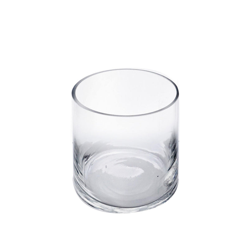 Clear Glass Cylinder Vase D-5" H-5" - Pack of 12 PCS - Modern Vase and Gift