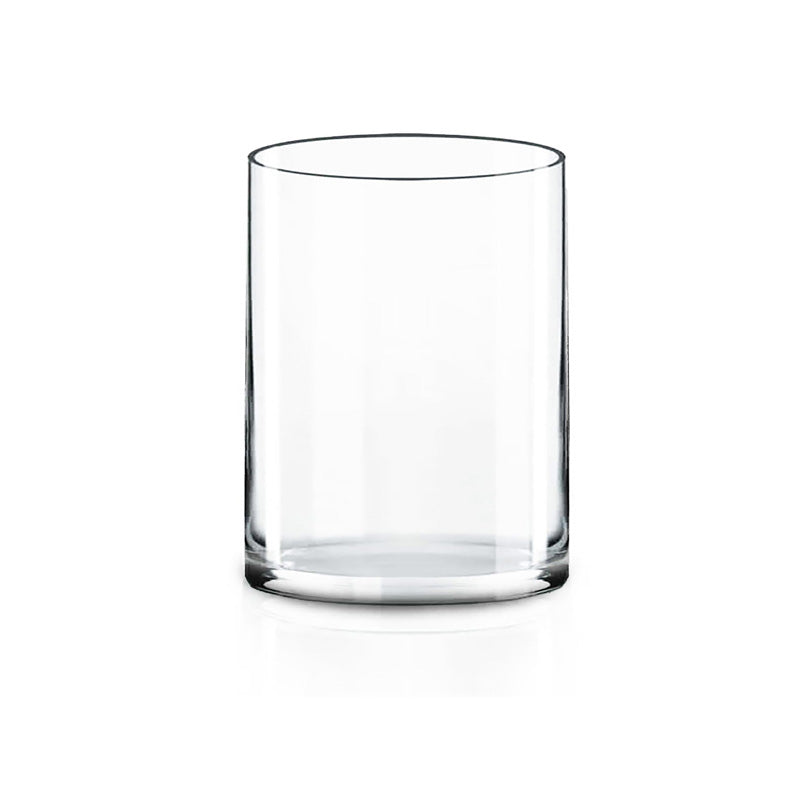 Pack of 4 PCS Clear Glass Cylinder Vase D-6" H-8" - Modern Vase and Gift