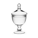 Clear Glass Apothecary Jar H-9.5" O-5" D-6" - Pack of 6 PCS - Modern Vase and Gift