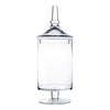 Clear Glass Apothecary Jar H-21.5" O-8" D-8" - Pack of 2 PCS - Modern Vase and Gift