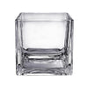 Clear Glass Cube Vase Sides-4.75" - Pack of 12 PCS - Modern Vase and Gift