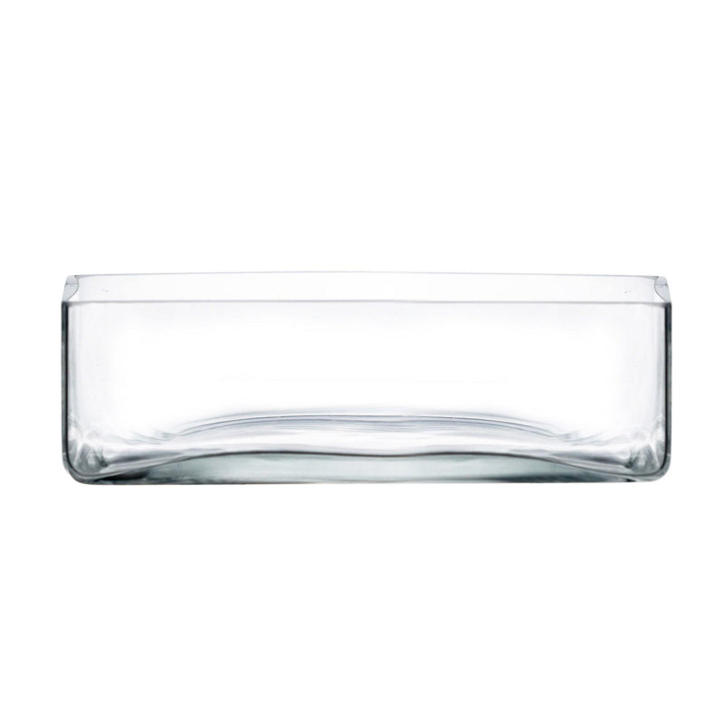 Clear Glass Square Vase O-10" H-3.25" - Pack of 4 PCS - Modern Vase and Gift
