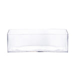 Clear Glass Rectangle Vase O-12"X4" H-4" - Pack of 6 PCS - Modern Vase and Gift
