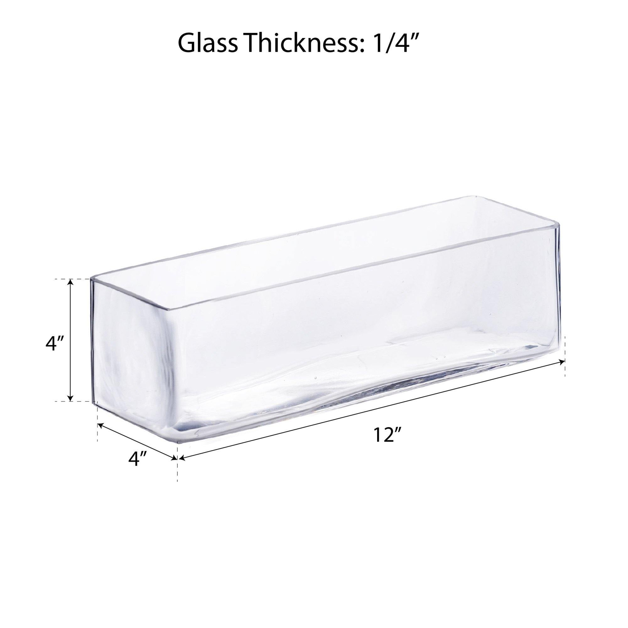 Clear Glass Square Jar, 3.9 x 3.9 x 3.9, Set of 3pcs. - GLS024 - Rosseto