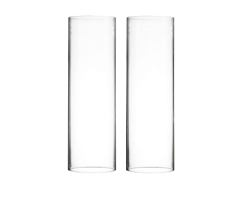 Clear Glass Open Ended Hurricane Tube D-4.75" H-14" - Pack of 6 PCS - Modern Vase and Gift