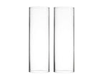 Clear Glass Open Ended Hurricane Tube D-6" H-18" - Pack of 8 PCS - Modern Vase and Gift