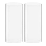 Clear Glass Open Ended Hurricane Tube D-4" H-6" - Pack of 24 PCS - Modern Vase and Gift