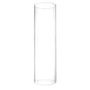 Clear Glass Open Ended Hurricane Tube D-6" H-18" - Pack of 8 PCS - Modern Vase and Gift
