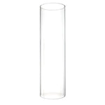 Clear Glass Open Ended Hurricane Tube D-6" H-18" - Pack of 8 PCS - Modern Vase and Gift
