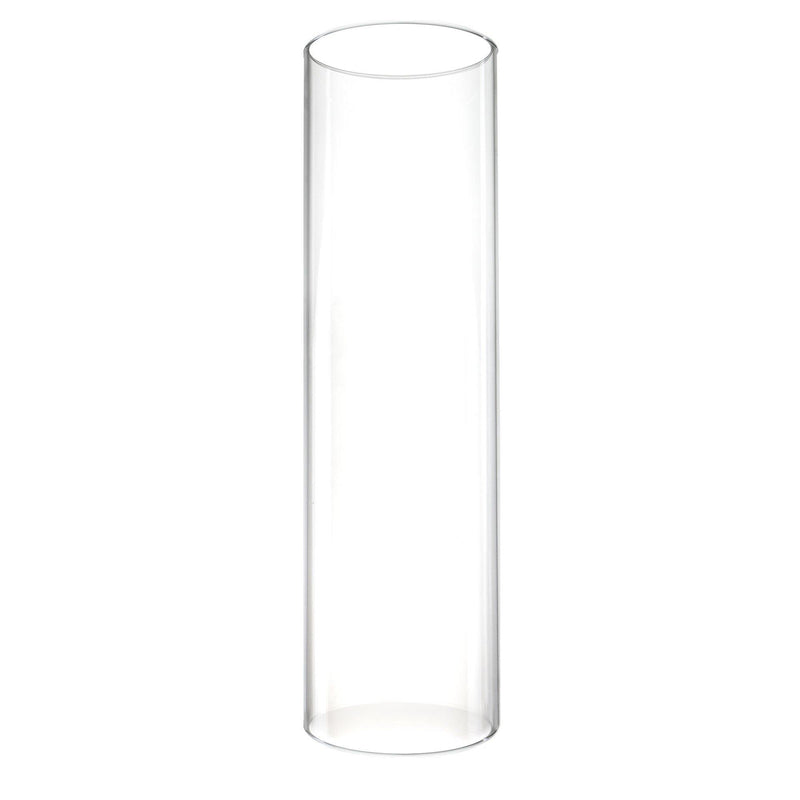 Clear Glass Open Ended Hurricane Tube D-6" H-18" - Pack of 8 PCS - Modern Vase and Gift