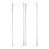 Clear Glass Open Ended Hurricane Tube D-6" H-18" - Pack of 8 PCS - Modern Vase and Gift