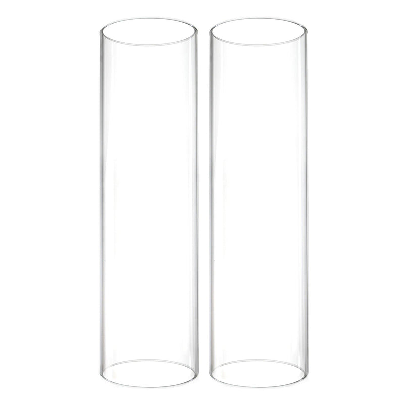 Clear Glass Open Ended Hurricane Tube D-6" H-18" - Pack of 8 PCS - Modern Vase and Gift
