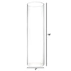 Clear Glass Open Ended Hurricane Tube D-6" H-18" - Pack of 8 PCS - Modern Vase and Gift