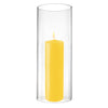 Clear Glass Open Ended Hurricane Tube D-7" H-18" - Pack of 4 PCS - Modern Vase and Gift