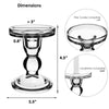 Clear Glass Pillar Candle Holder O-3.25" H-4.5" - Pack of 24 PCS - Modern Vase and Gift