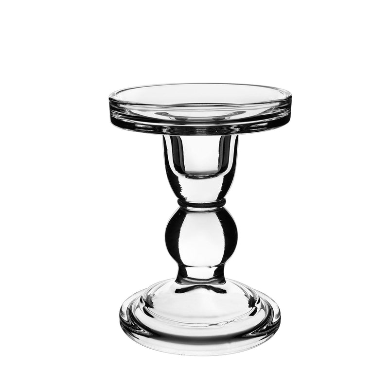 Clear Glass Pillar Candle Holder O-3.25" H-4.5" - Pack of 24 PCS - Modern Vase and Gift