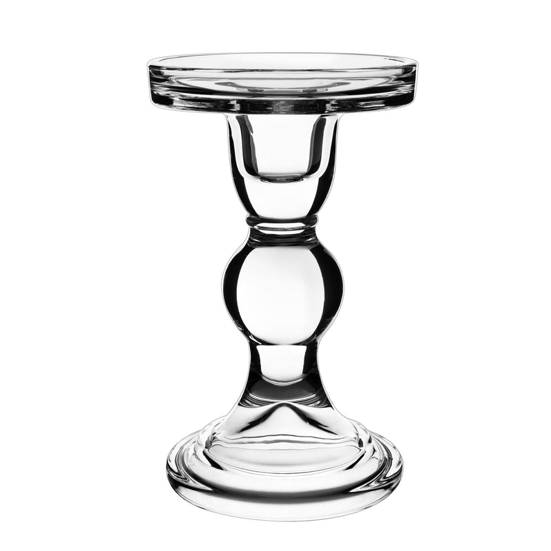 Clear Glass Pillar Candle Holder O-3.25" H-5.5" - Pack of 24 PCS - Modern Vase and Gift