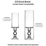Clear Glass Pillar Candle Holder O-3.25" H-3.75" - Pack of 24 PCS - Modern Vase and Gift