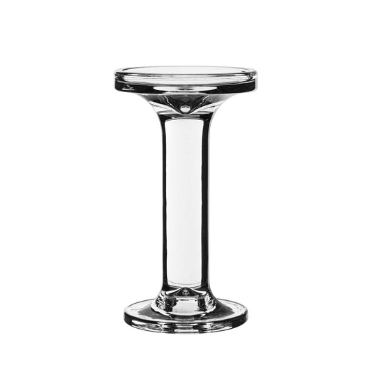 Pack of 12 PCS Clear Glass Pillar Candle Holder O-3" H-6.25"