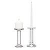 Clear Glass Pillar Candle Holder O-3" H-7.25" - Pack of 12 PCS - Modern Vase and Gift