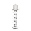 Clear Glass Pillar Candle Holder O-3.5" H-11.5" - Pack of 6 PCS - Modern Vase and Gift