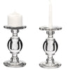 Clear Glass Pillar Candle Holder O-4.5" H-7.5" - Pack of 6 PCS - Modern Vase and Gift