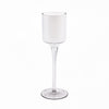 White Glass Stemmed Candle Holder O-2" H-7.5" - Pack of 36 PCS - Modern Vase and Gift