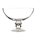 Clear Glass Footed Bowl D-8" H-6" - Pack of 4 PCS - Modern Vase and Gift