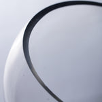 Clear Glass Slant Pod O-8.5" H-9" - Pack of 4 PCS - Modern Vase and Gift